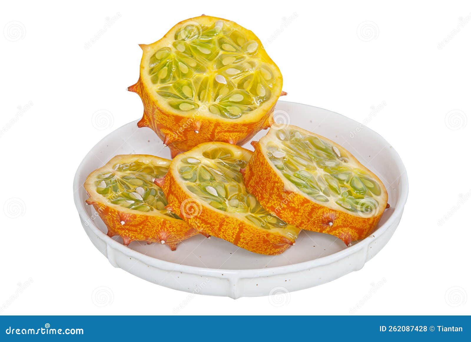 Exotic kiwano fruit stock photo. Image of fruit, exotic 262087428