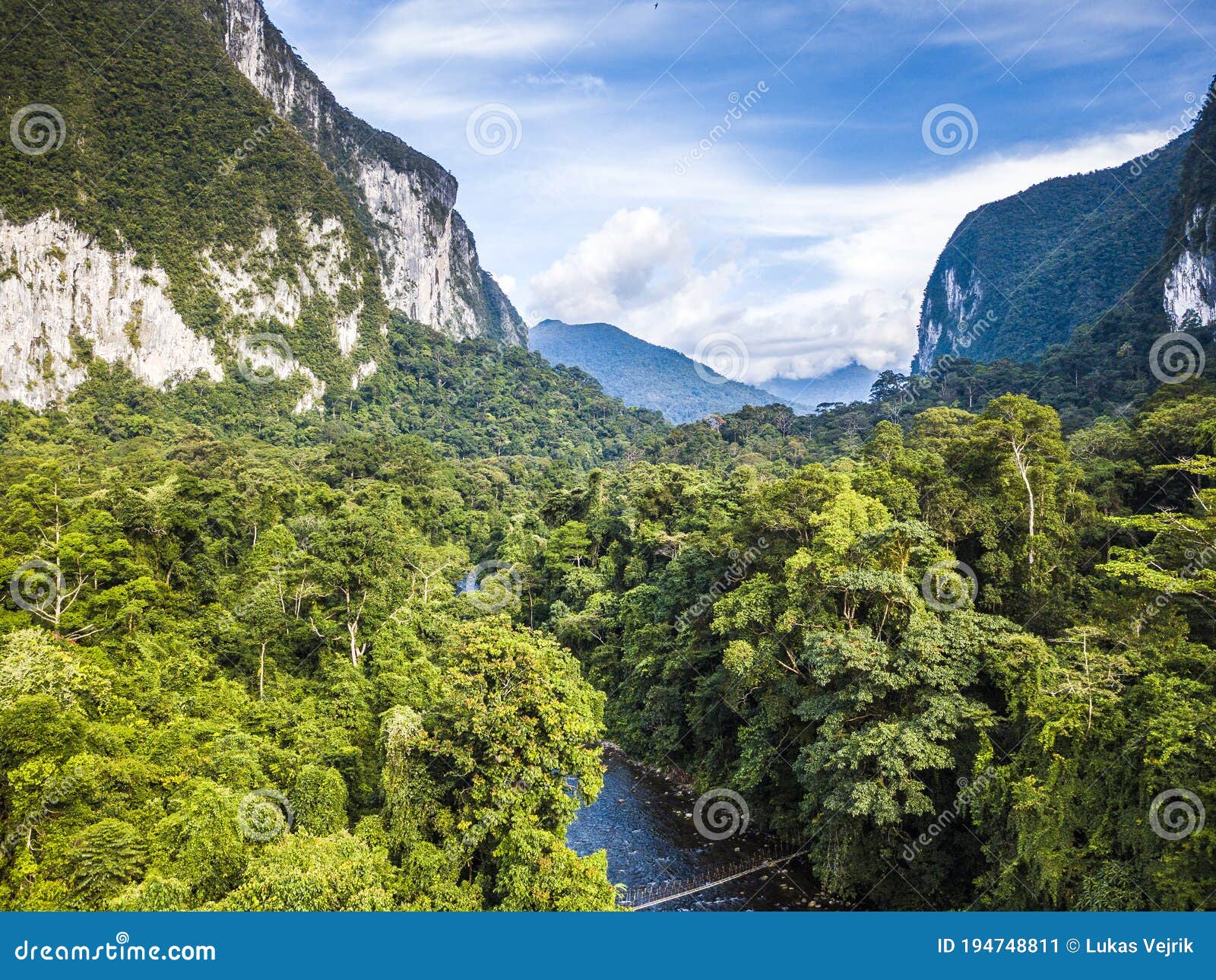 exotic rainforest landscape from gunung mulu national park borneo malaysia