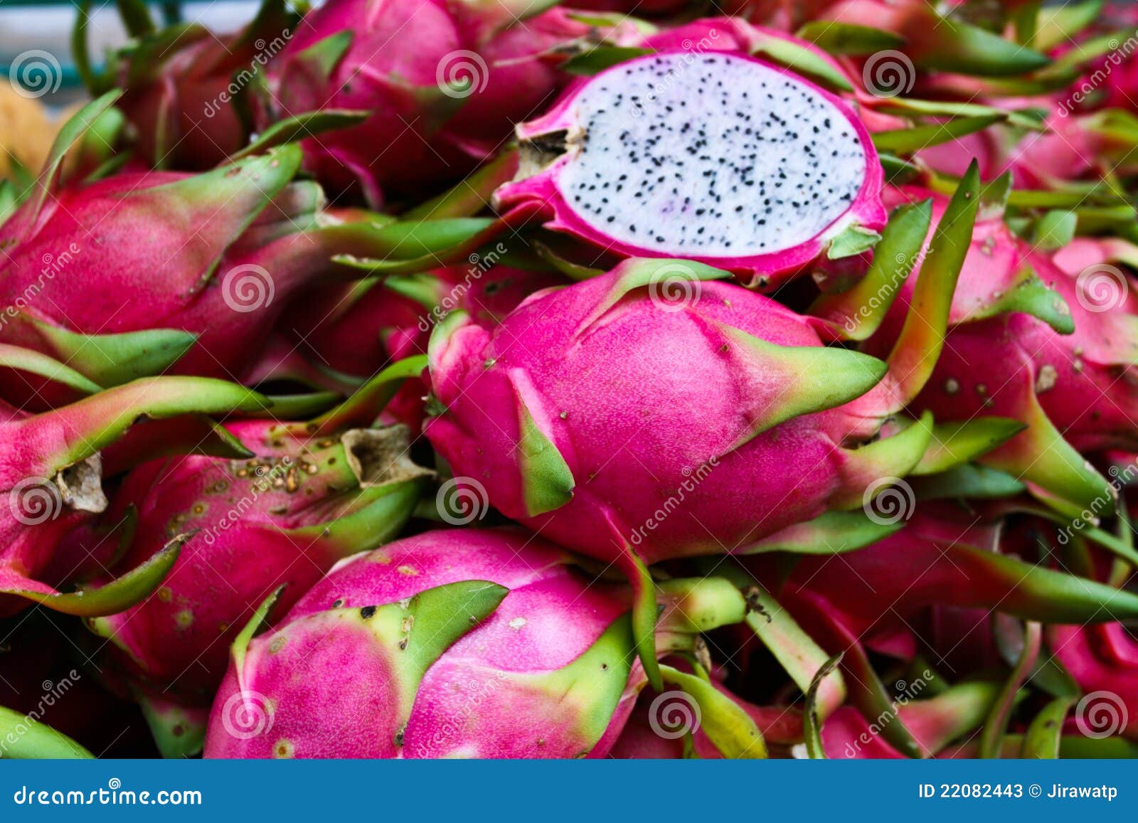 Exotic Thai Fruit. Dragon Fruit Stock Image Image of cactus, bizarre
