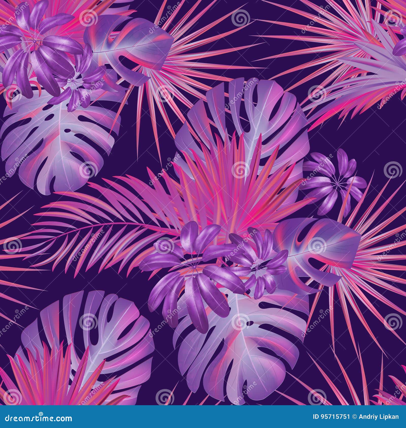 purple hawaiian flowers background