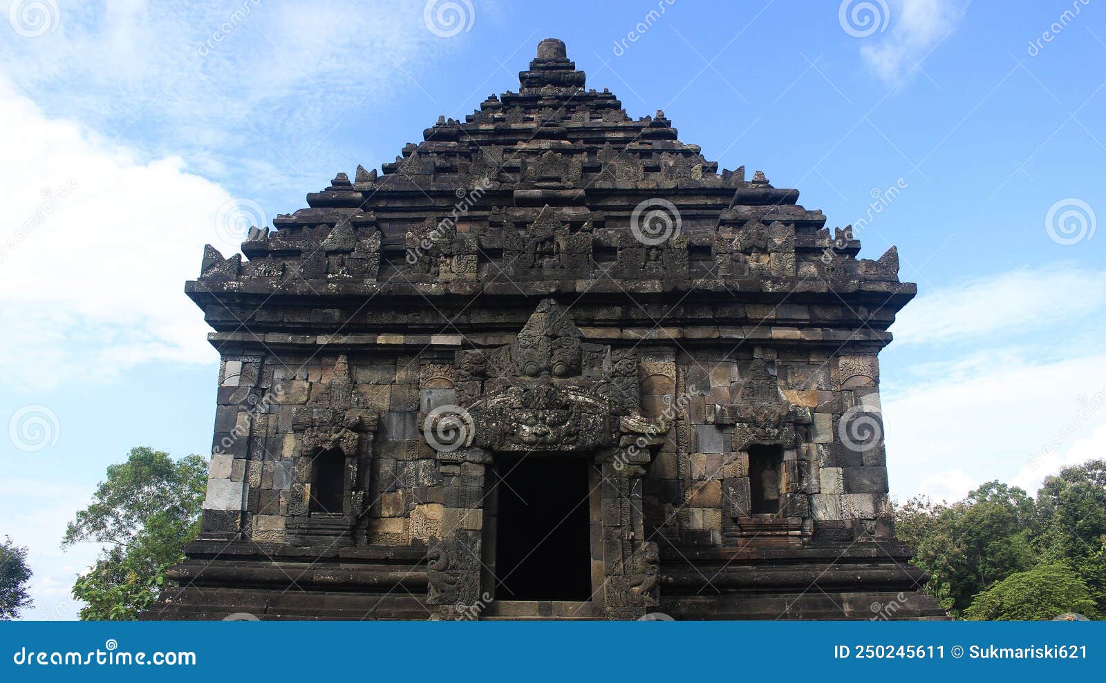 the exoticism of the architecture of the ijo temple in yogyakarta