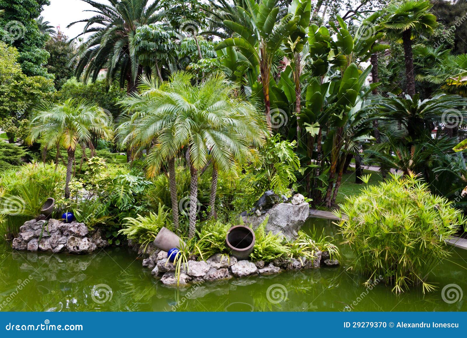 Exotischer Garten stockfoto. Bild von kasino, charles 29279370