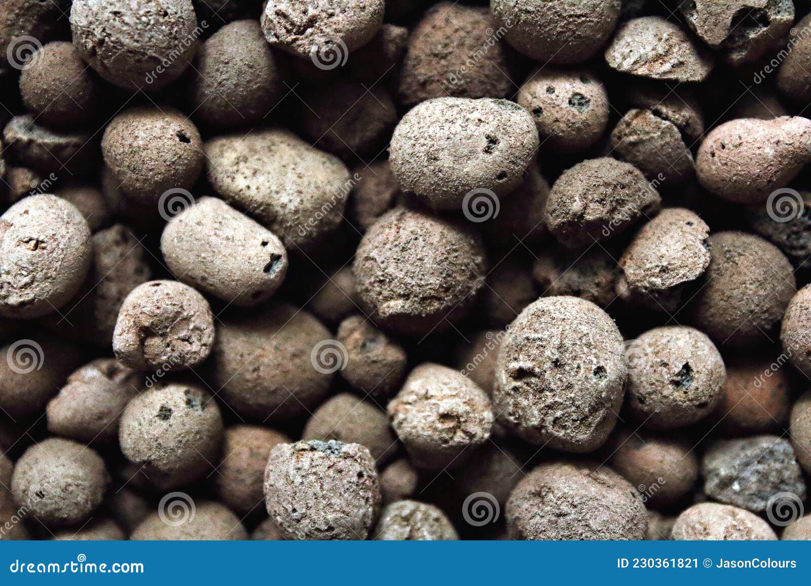 Stones Texture for Gardening Expanded Clay Aggregate Stock Image