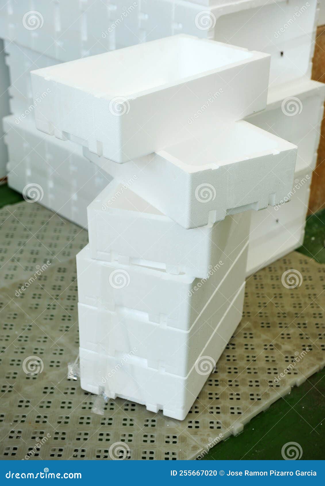 Expanded Polystyrene Boxes or White Cork for Packing and Transporting Fish  and Shellfish Stock Photo - Image of business, porexpan: 255667020