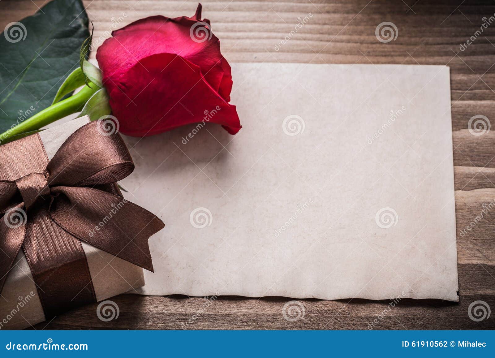 Expanded Rose Gift Box Blank Sheet of Paper Stock Photo Image of tape