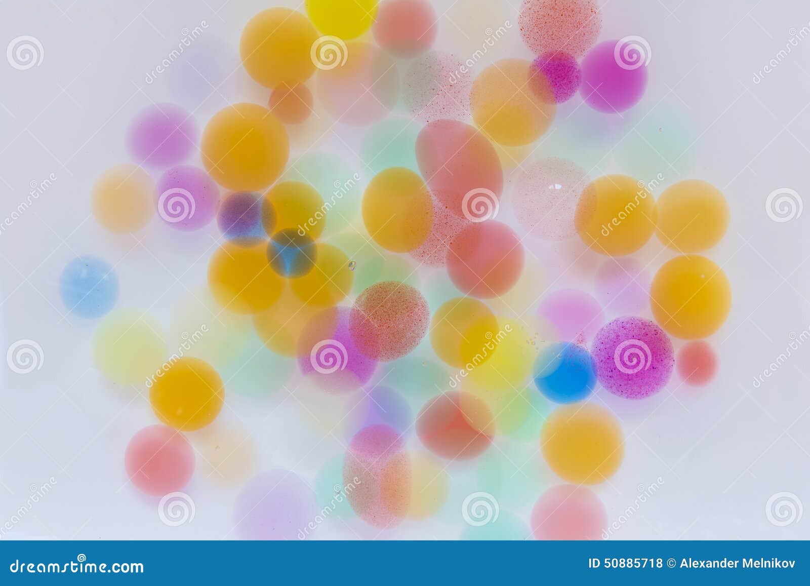 Expanding Water Colored Balls Stock Photo Image of green, technology