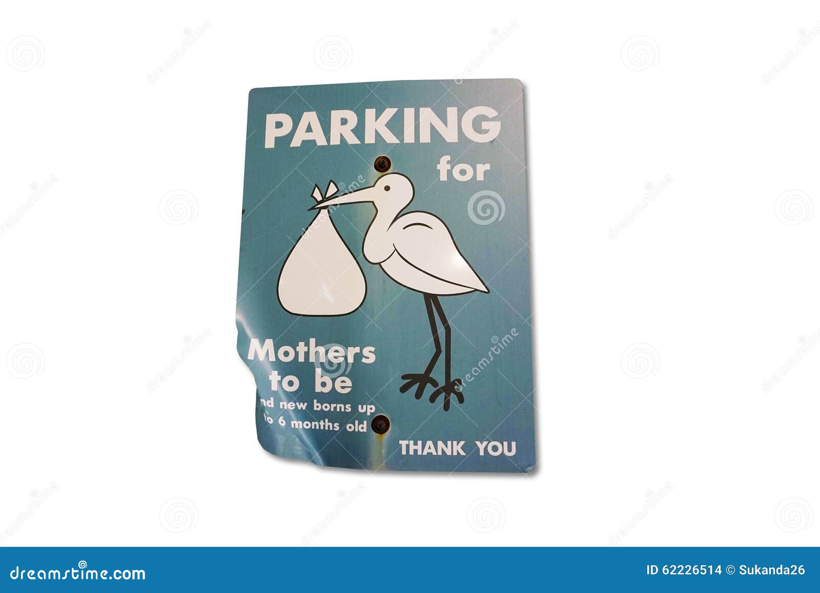 Expectant Mothers Parking Bending Sign Stock Photo Image of reserved