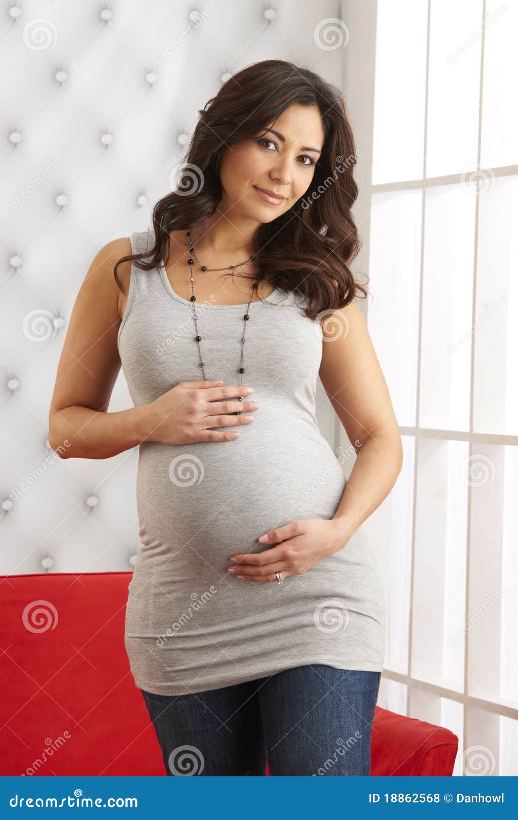 Expecting Mother Holding Belly Royalty Free Stock Photos Image 18862568