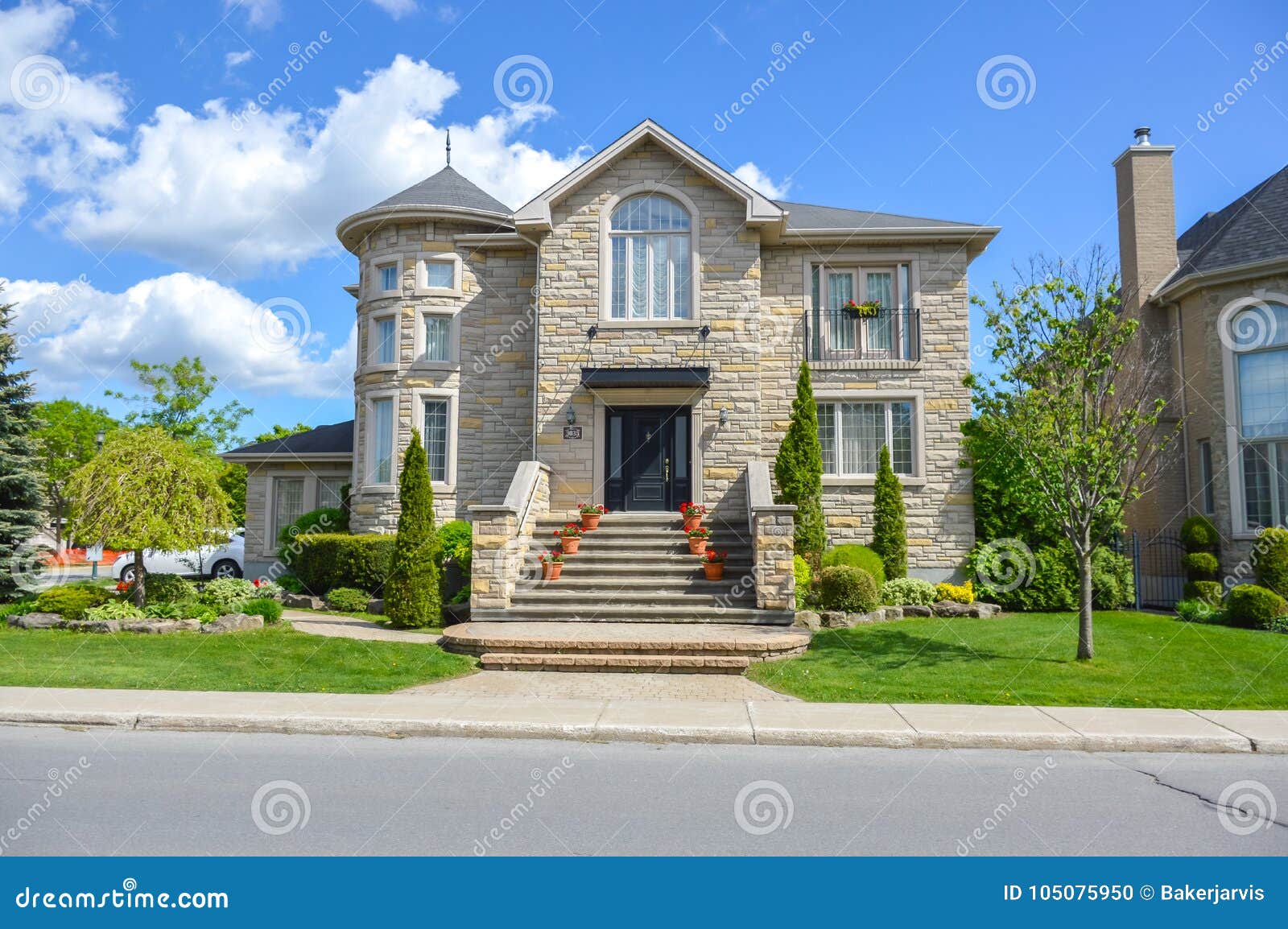 Expensive Houses in Summer, Montreal Editorial Image Image of home
