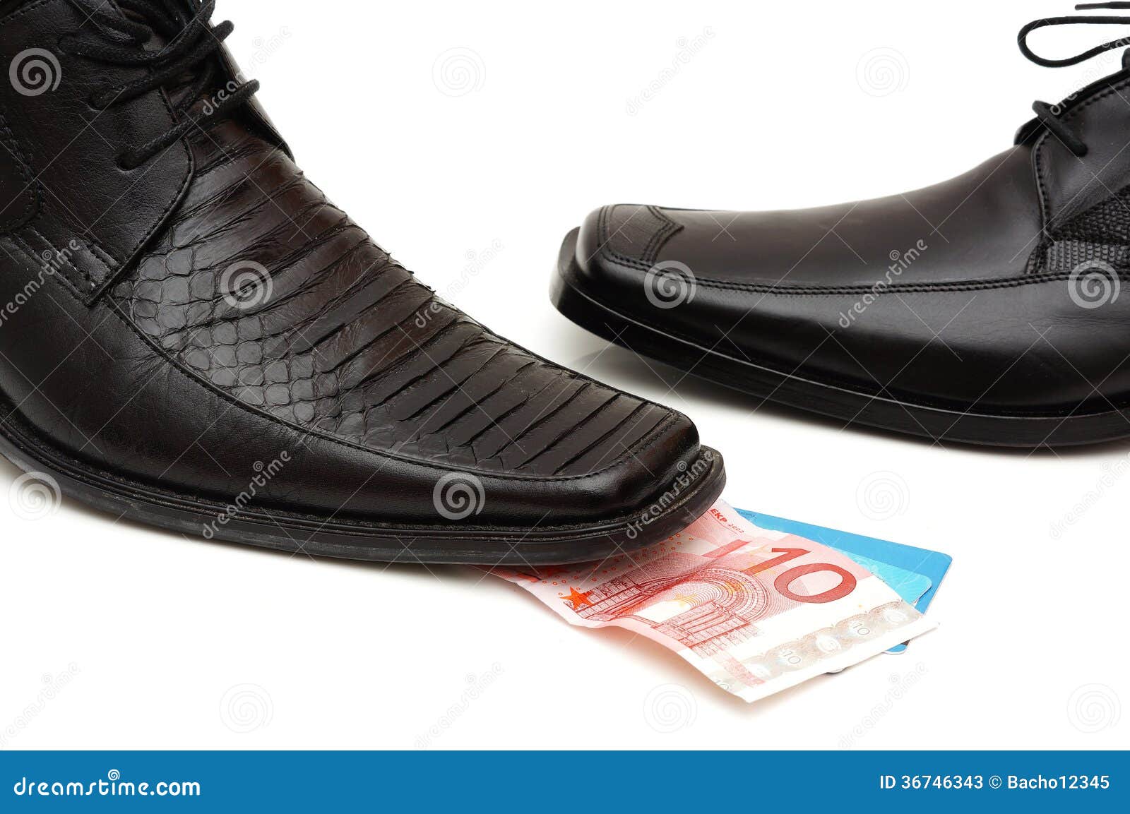 Expensive lifestyle of businessmanwith shoes