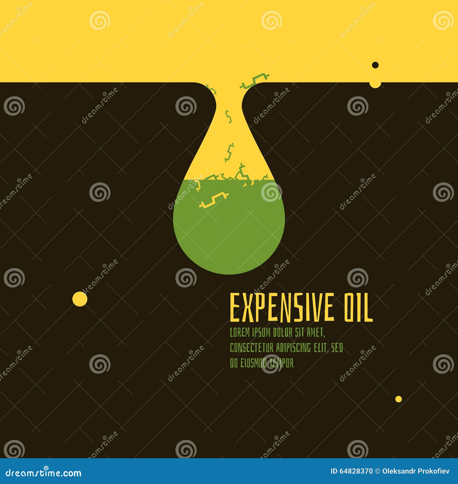 Expensive Oil Vector Illustration Stock Vector Illustration of bank