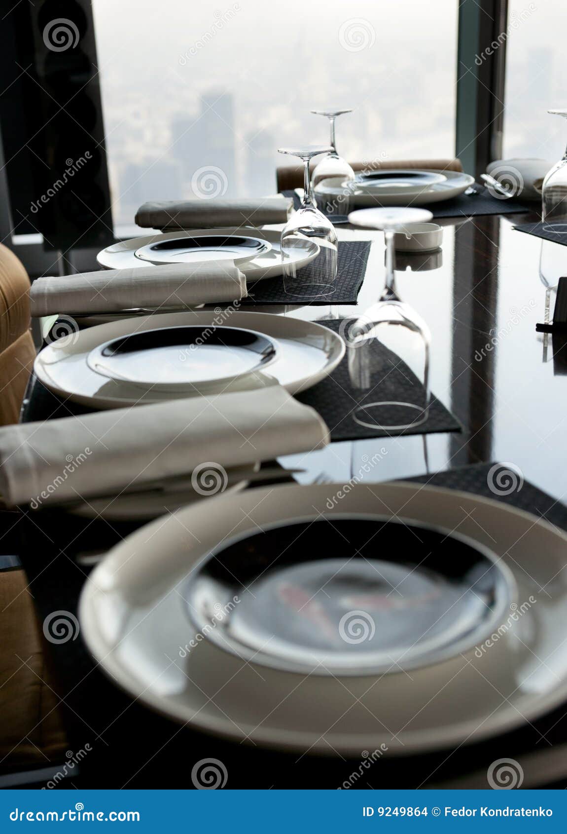 Expensive Table Arrangement Stock Photo Image of empty, food 9249864