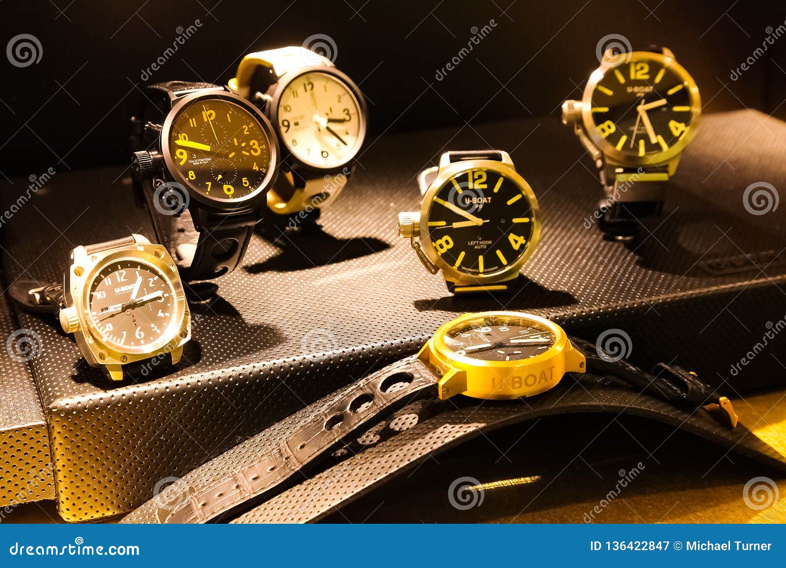 Expensive Wrist Watches on Display in Up-Market Retail Store Editorial ...