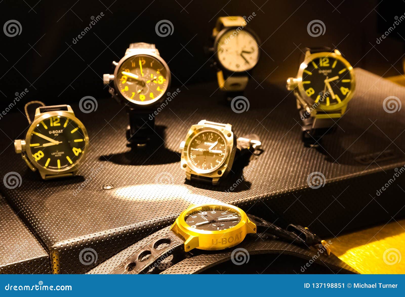 Expensive Wrist Watches on Display in Up-Market Retail Store Editorial ...