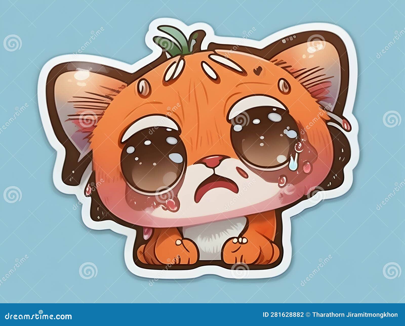 feline fun: cartoon style cat stickers with vibrant  graphics and clean contours