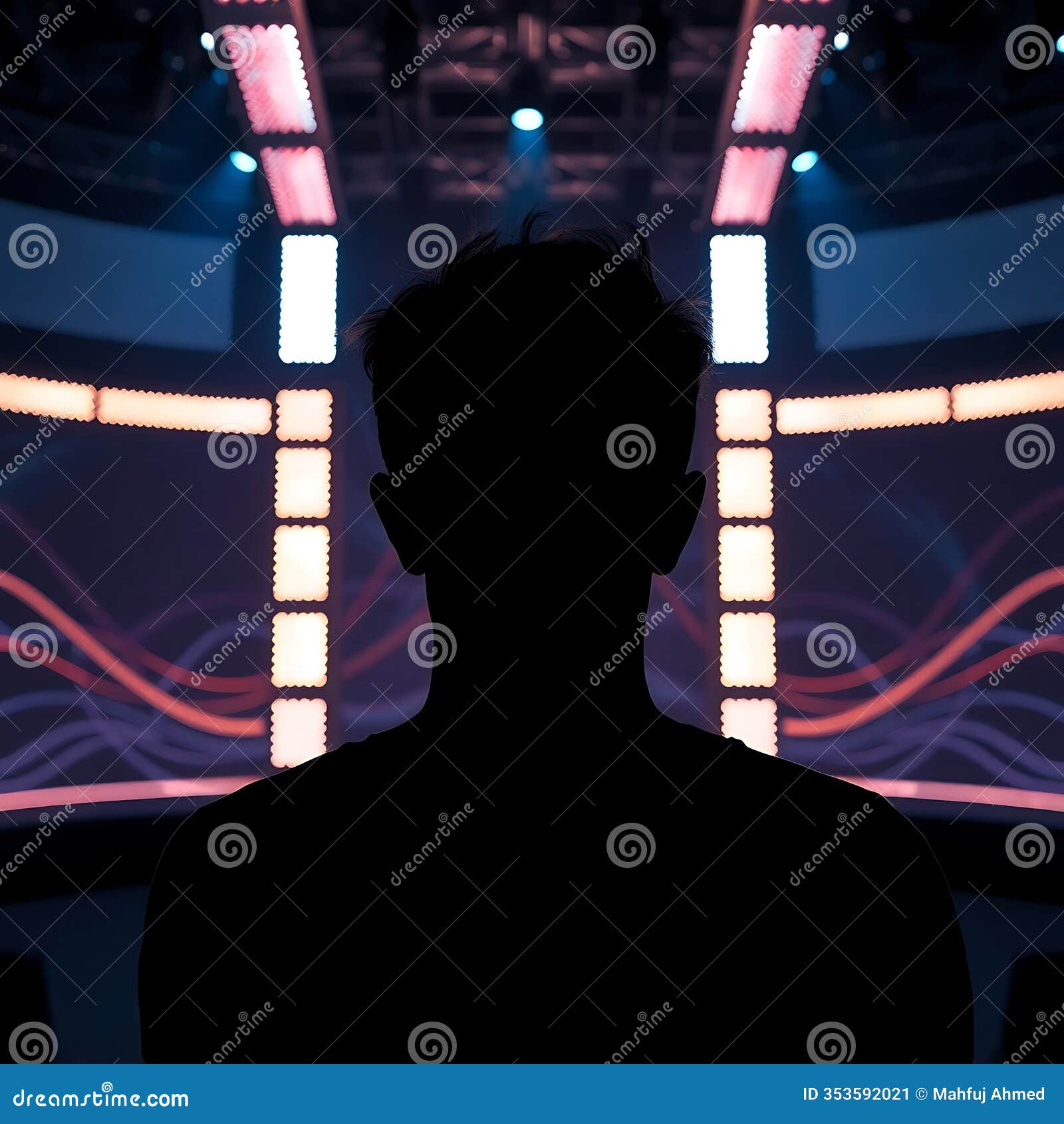 creative and unique luxurious event stage with beautiful presentation background