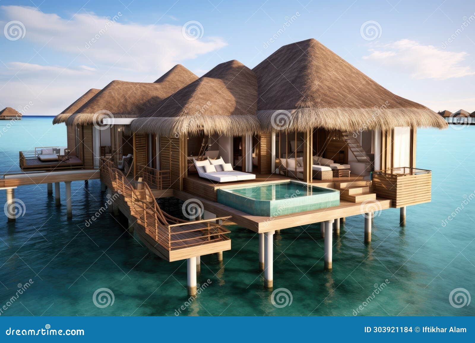 Experience Ultimate Luxury and Relaxation at this Water Villa with a 