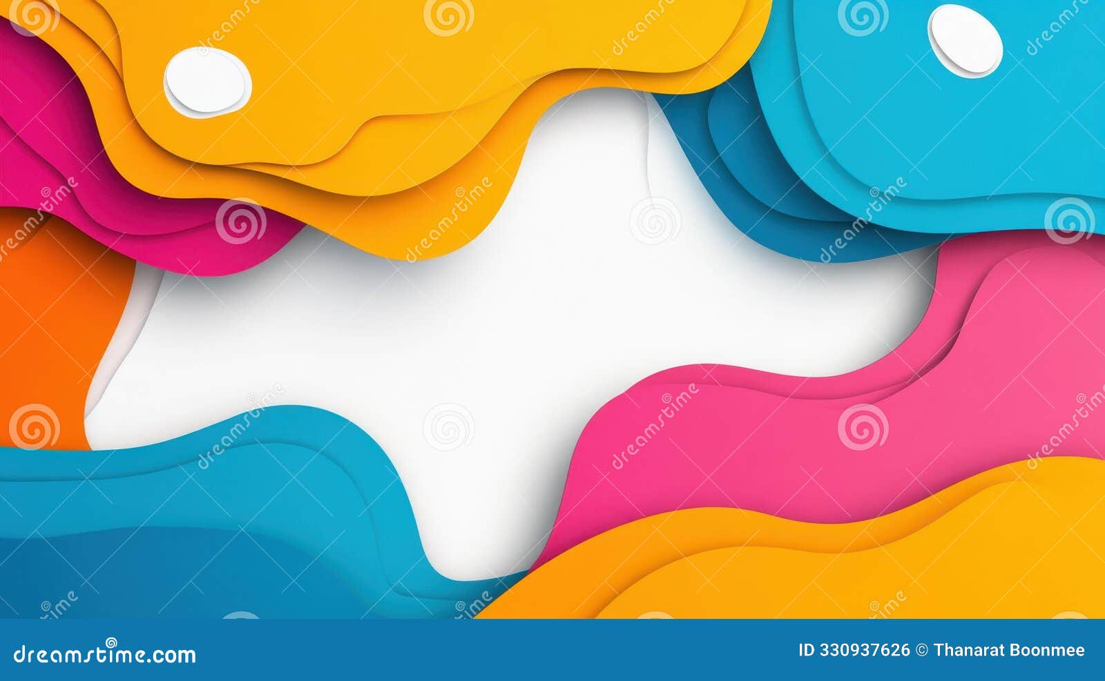 experience a unique abstract 3d background with layered white paper, showcasing modern textures in a playful cartoon style