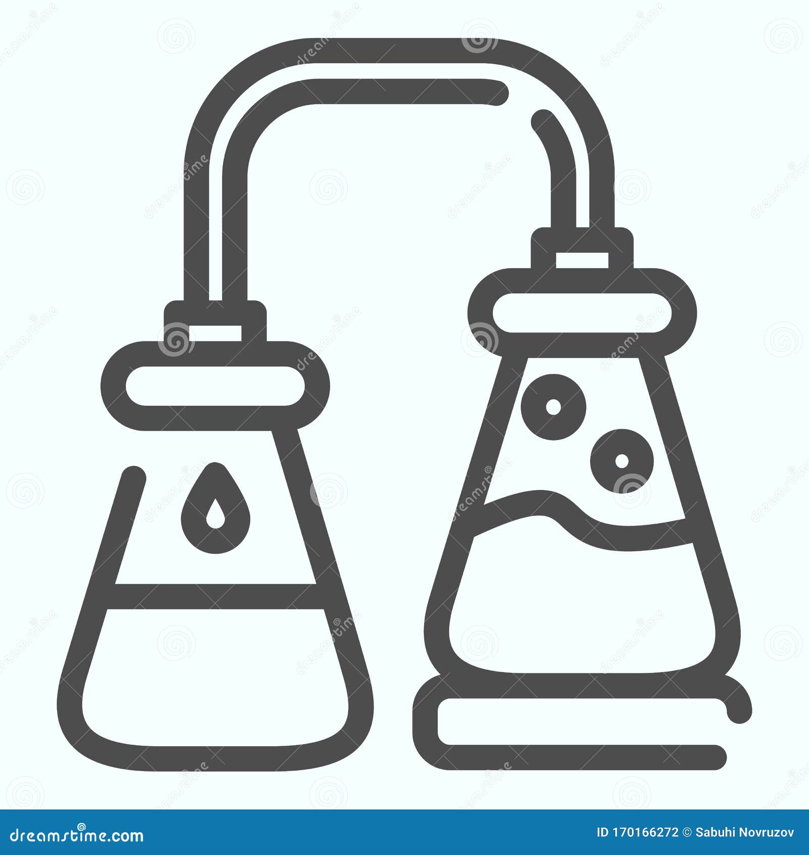 Download Experiment Lab Line Icon. Chemical Experiment Vector ...