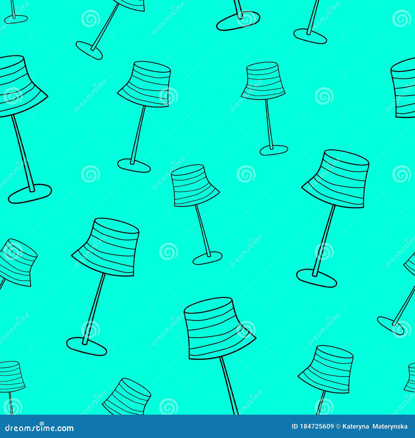 experiment sign, idea , sciense seamless pattern. lampe raphic style. cover for school notebook. background