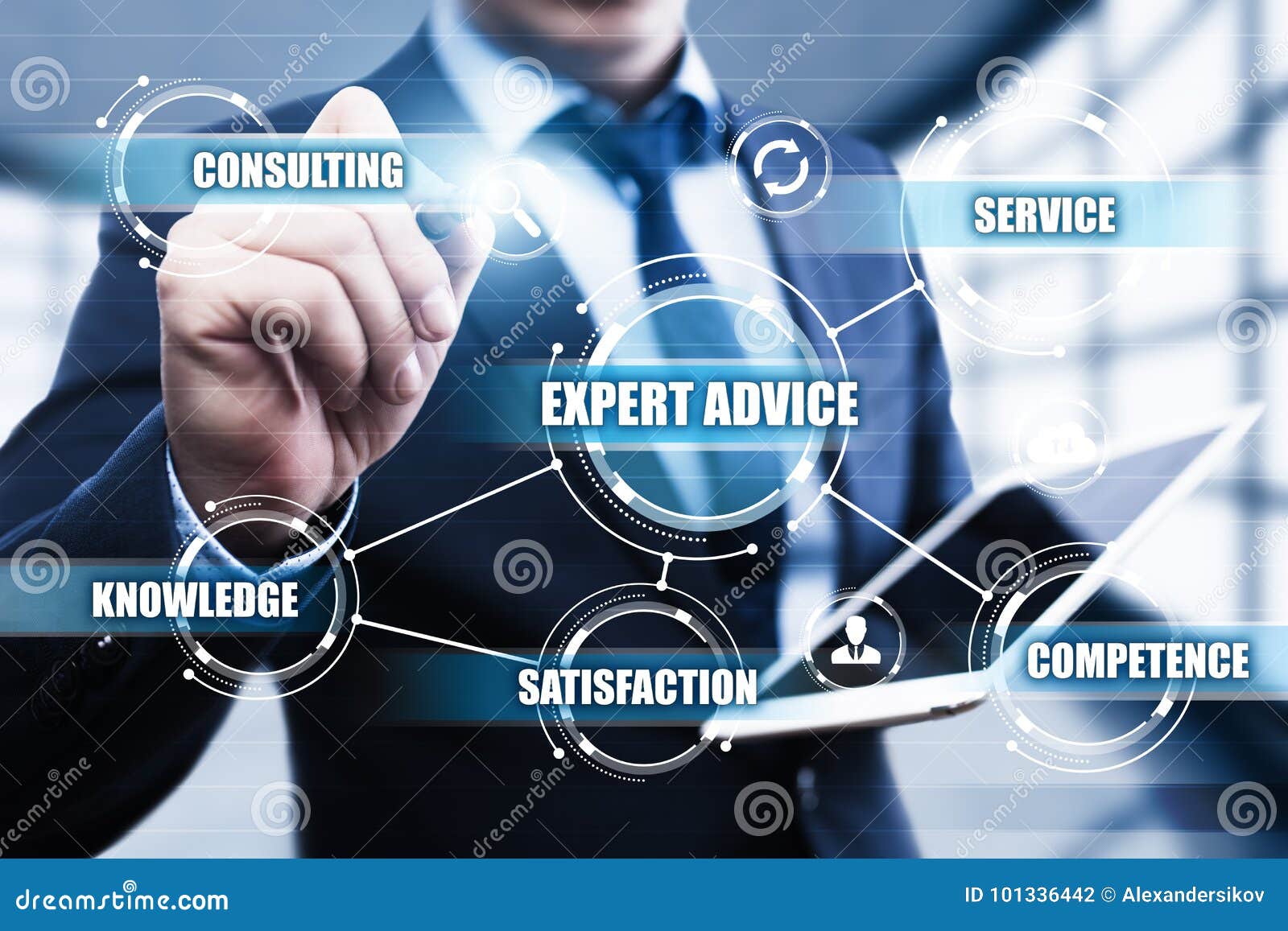 expert advice consulting service business help concept