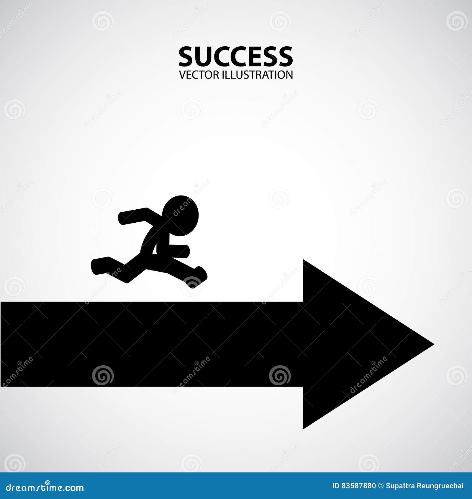 Expert Guide. Silhouette Graphic Design. Success Concept. Stock