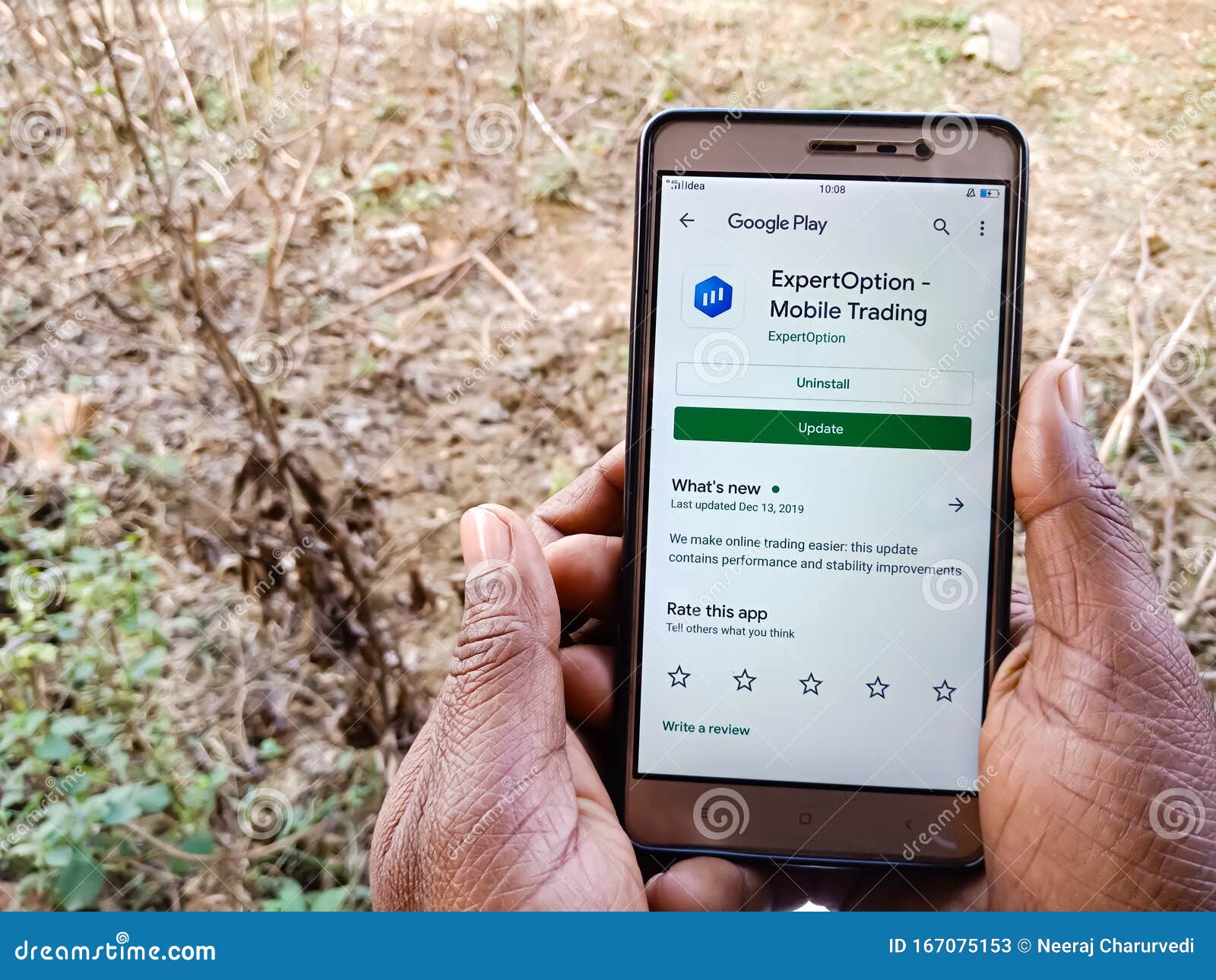 Expertoption Mobile Trading Android App Displayed On ...