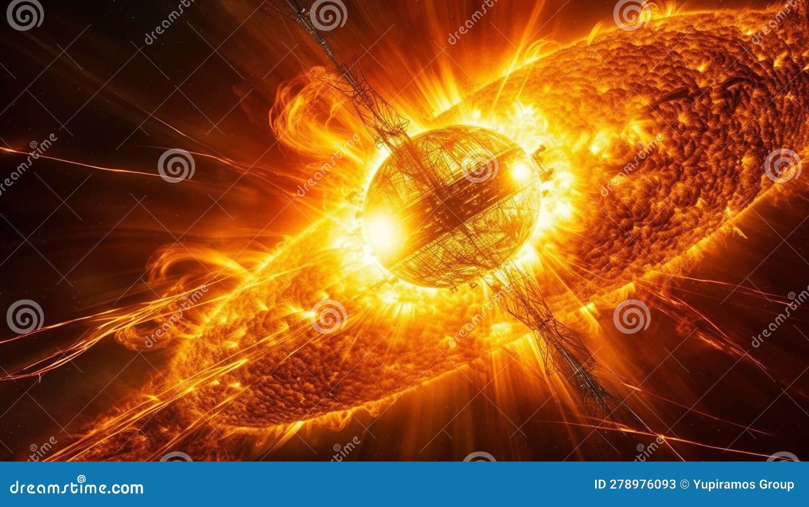 Exploding Fireball Melts Metal Sphere in Futuristic Engineering