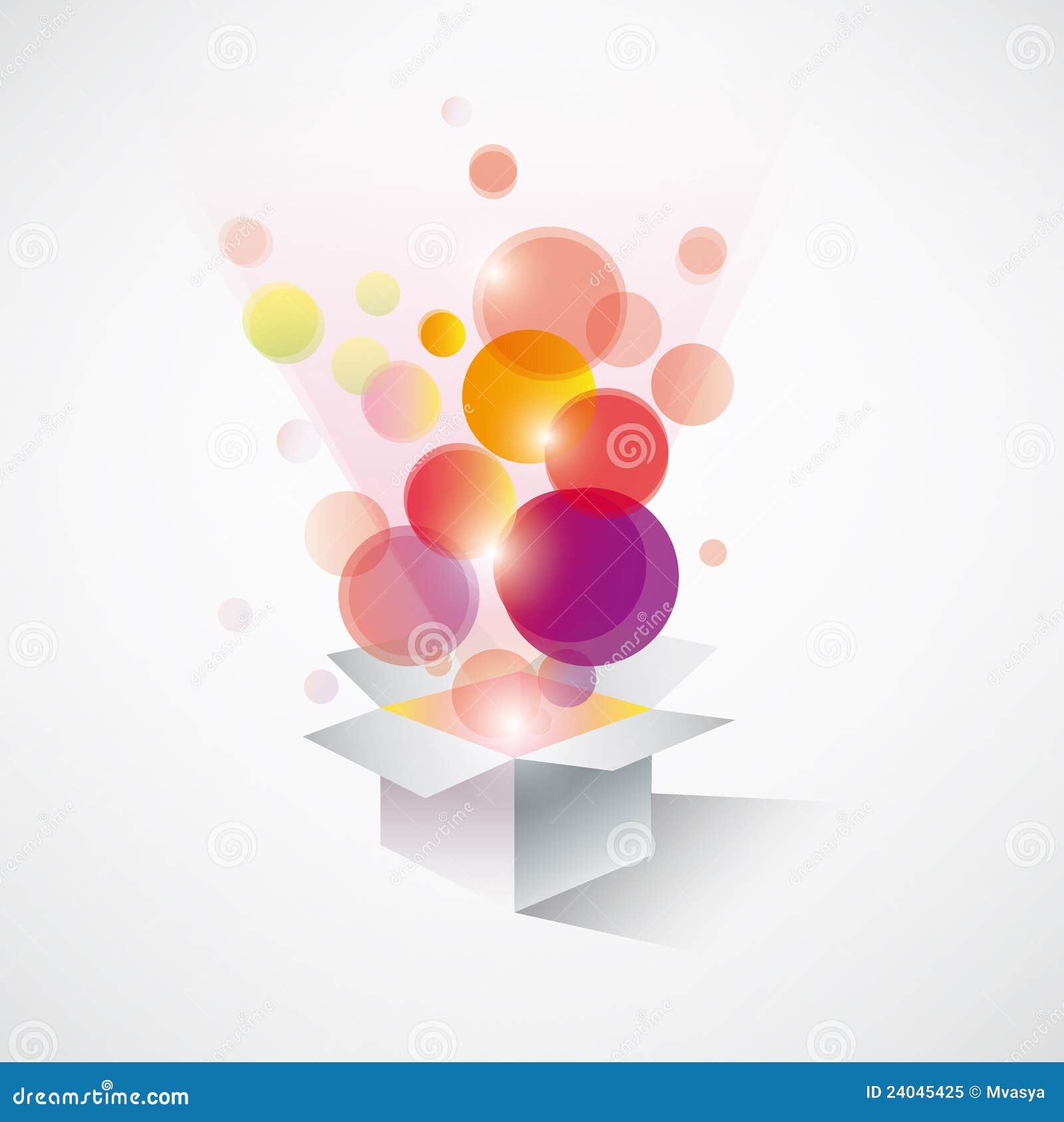 Exploding Gift Box Royalty Free Stock Photo - Image: 24045425