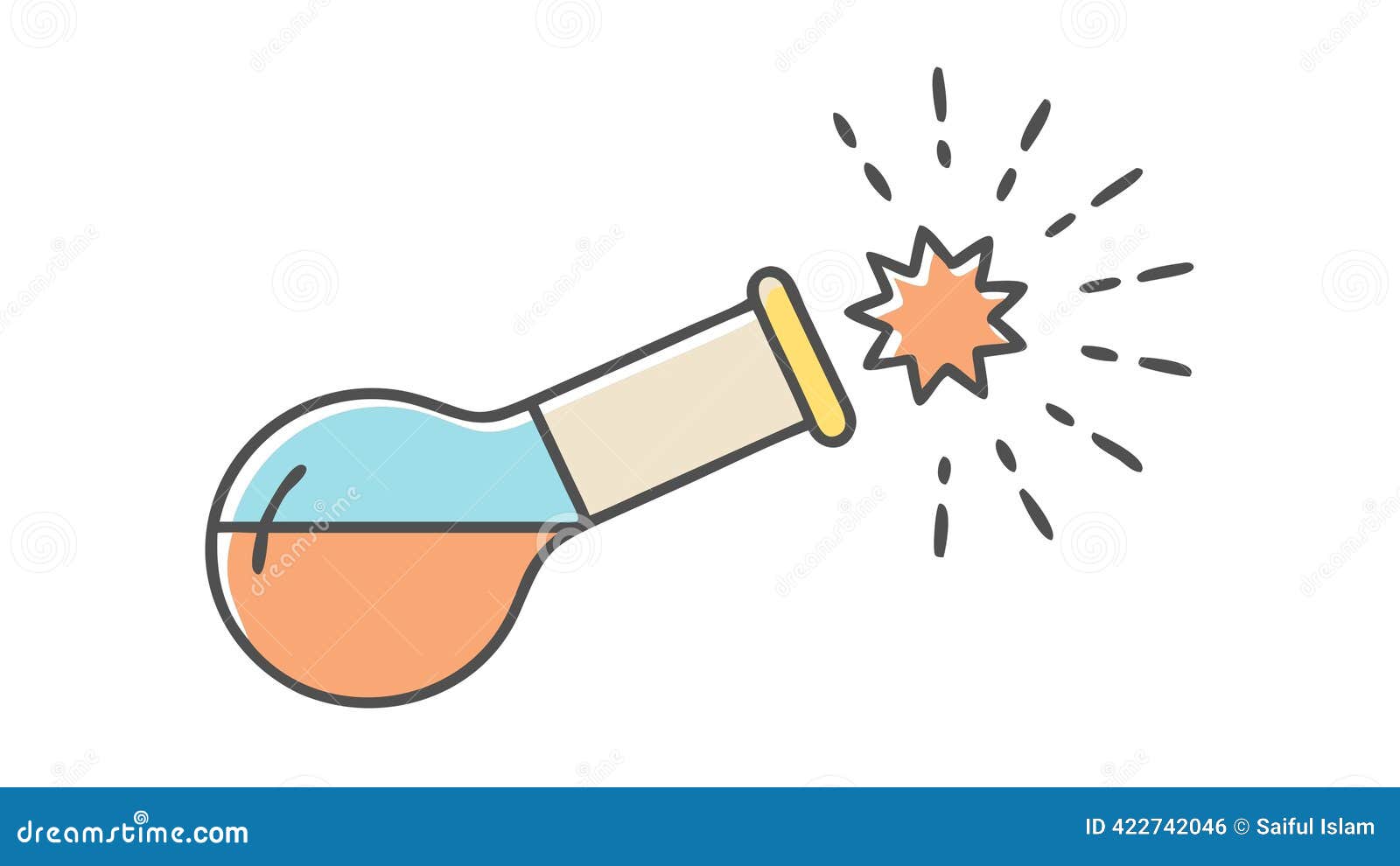Exploding Lab Flask, Dangerous Chemical Reaction, Vector Design Generative  AI Stock Vector - Illustration of vector, symbols: 422742046, image size:1600x990