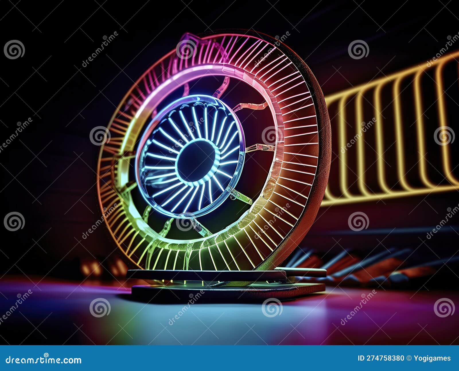 explore ai-generated art that bends light & color, blending quantum wave-tracing, v-ray tracing, and futuristic  for a capti