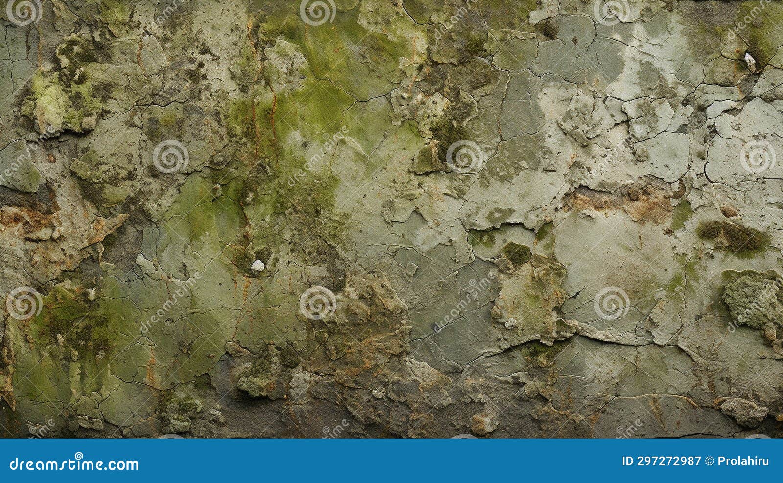weathered stone covered in lichen