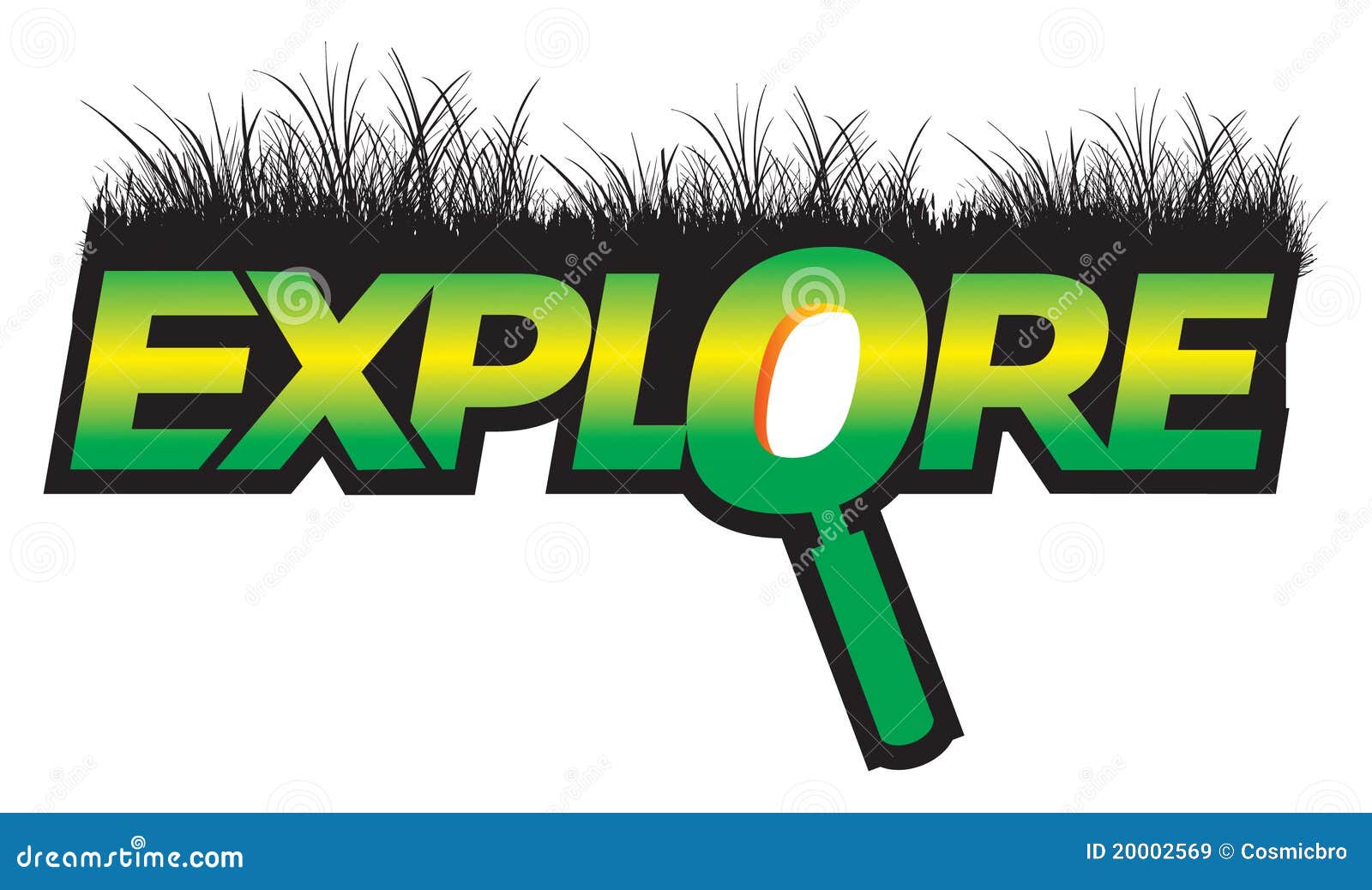 Explore Graphic Text Green Logo Stock Vector - Illustration of graphic