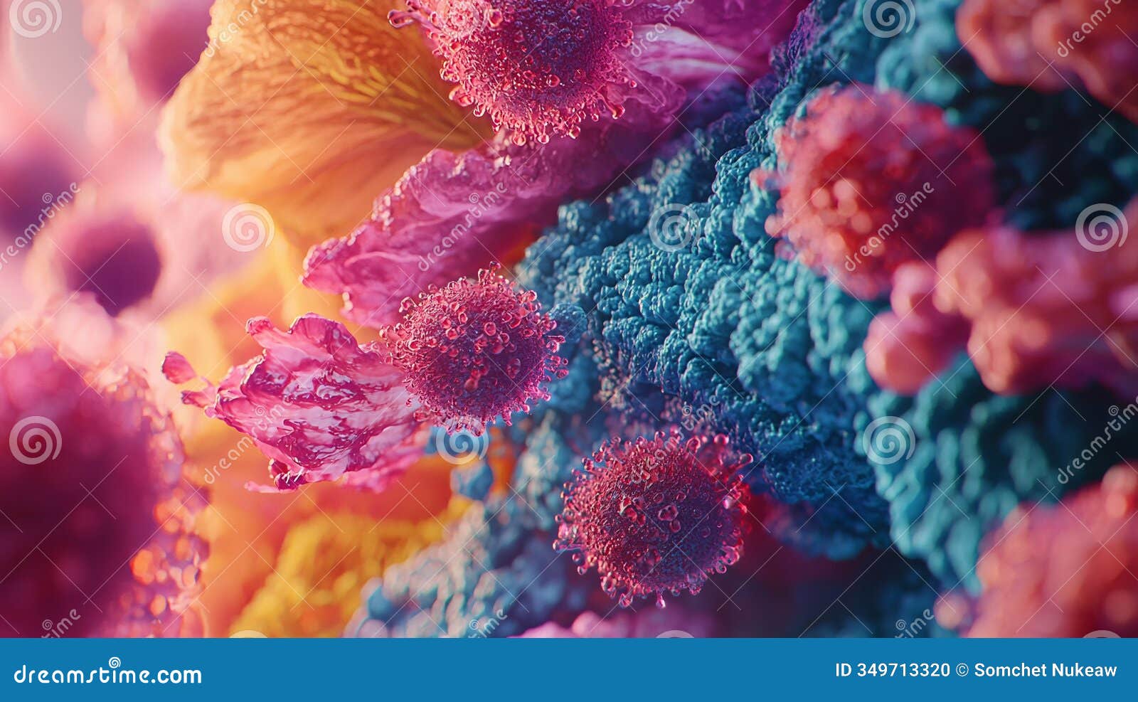 explore the intricate process of immune responses through a stunning closeup view of cellular interactions