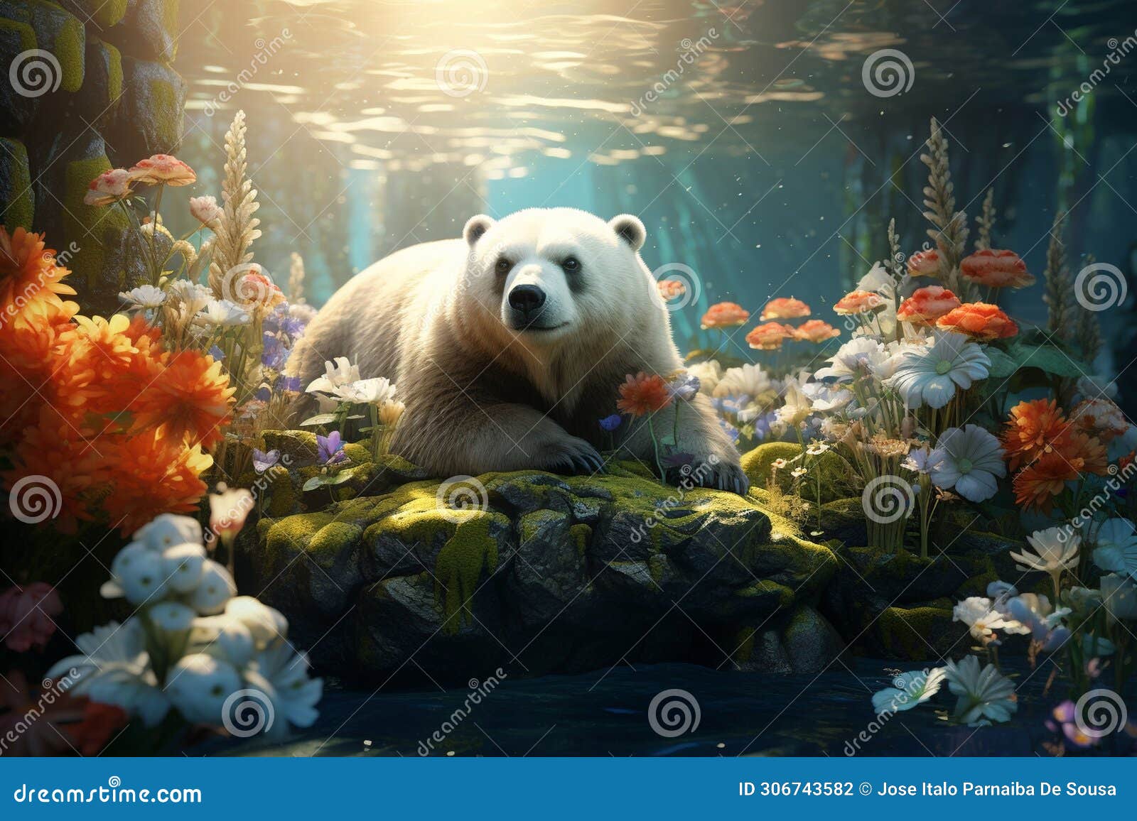 explore the theme of springtime wildlife. generative ai