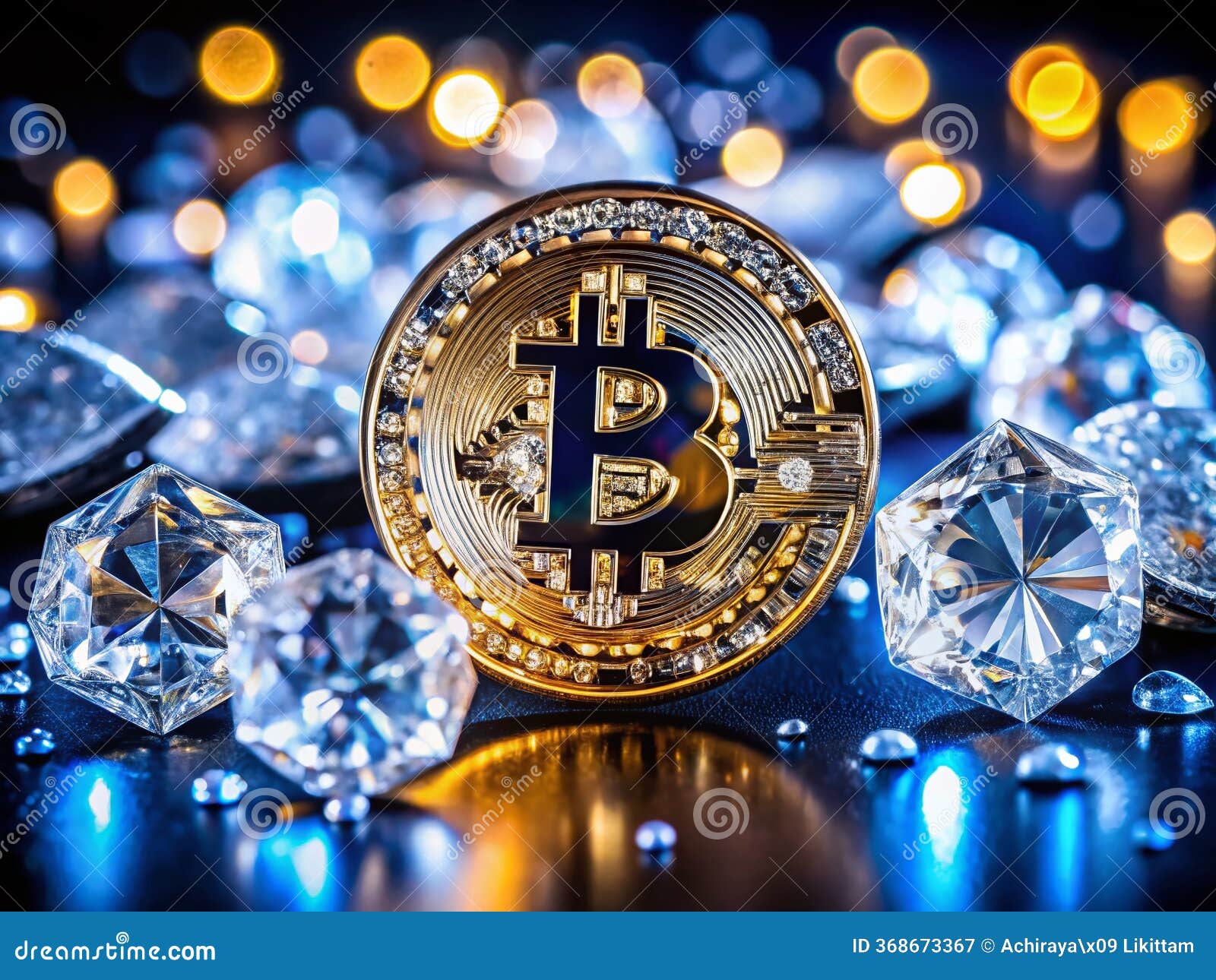 Exploring the Convergence of Digital Mining and Precious Gems Bitcoin  Cryptocurrency and Diamond Wealth Creation Stock Illustration -  Illustration of metals, blockchain: 368673367