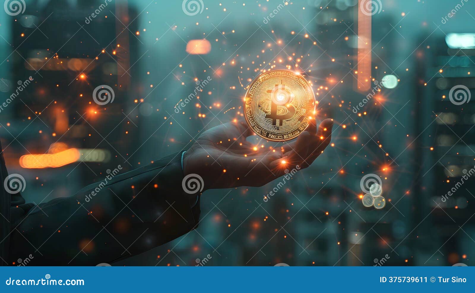 Exploring the Digital Frontier of Cryptocurrency with Bitcoin Stock Image -  Image of bitcoin, decentralized: 375739611