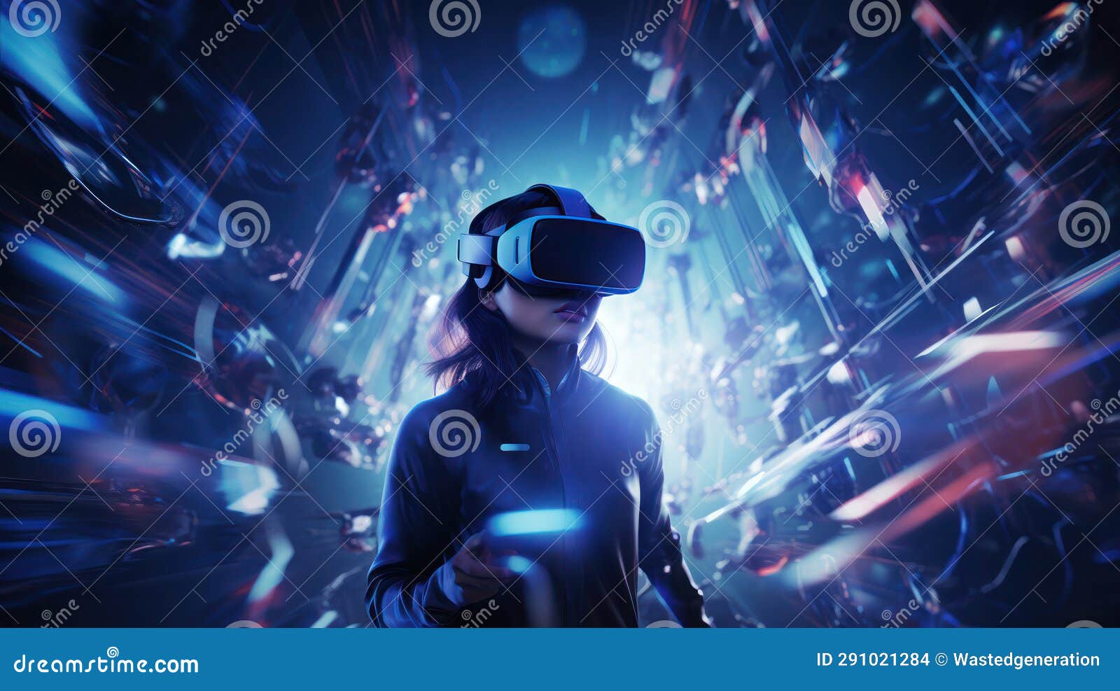 Exploring Digital Realms with VR Binoculars, a Futuristic Visual