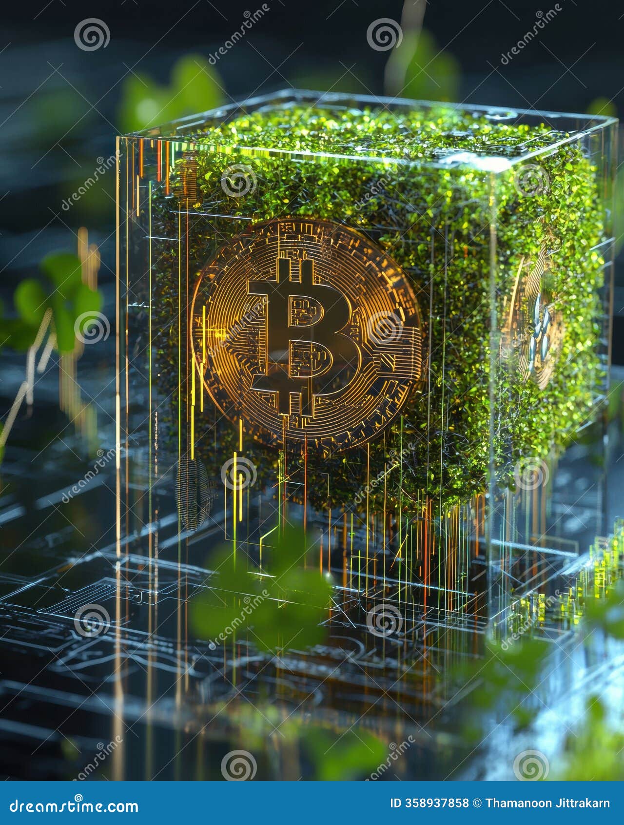 Exploring the Intersection of Bitcoin Blockchain Technology and  Cryptocurrency Finance Innovations for the Future Market Stock Illustration  - Illustration of network, payments: 358937858