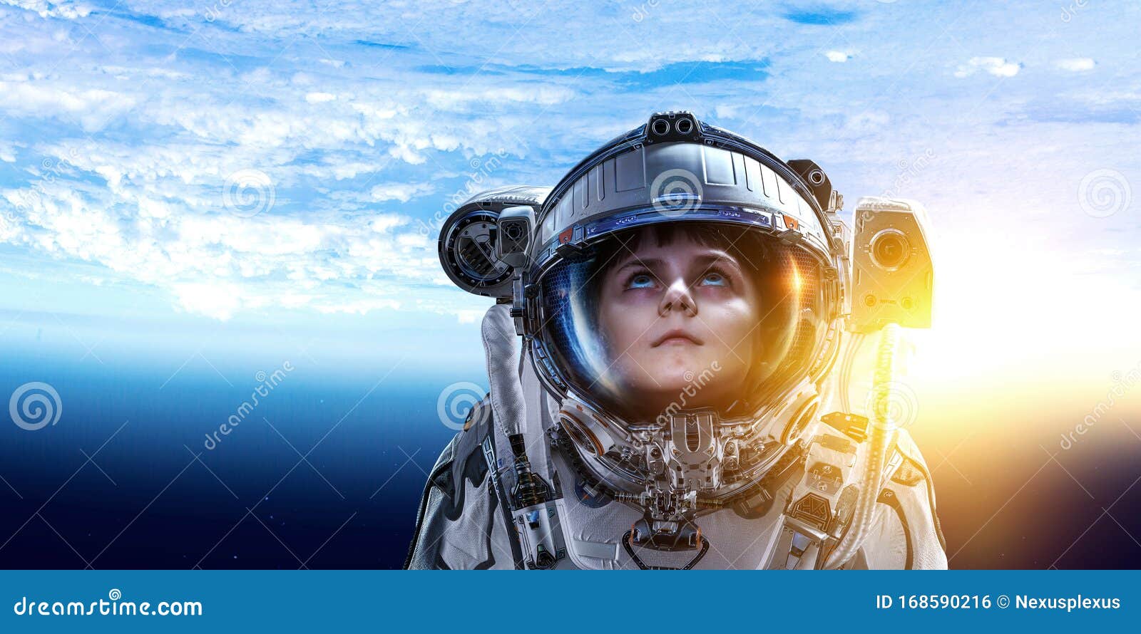 Exploring Outer Space. Mixed Media Stock Photo - Image of education ...