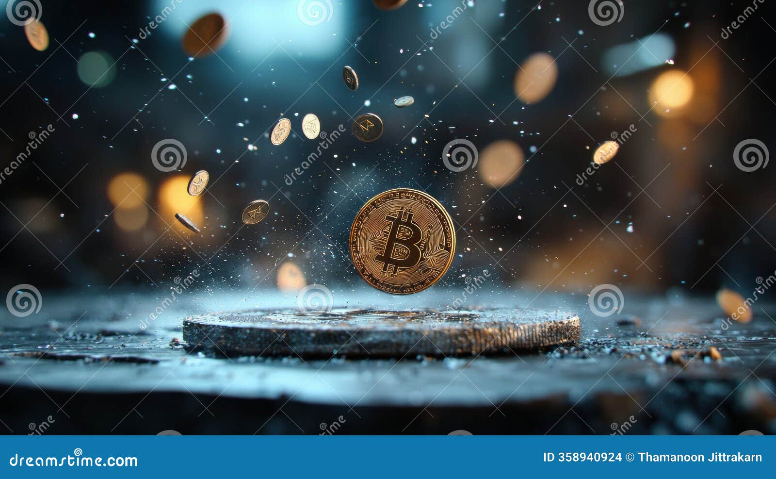 Exploring the Symbolism of a Coin Falling from a Tree Stump: a Journey into  Cryptocurrency and Decentralized Finance Stock Illustration - Illustration  of virtual, values: 358940924