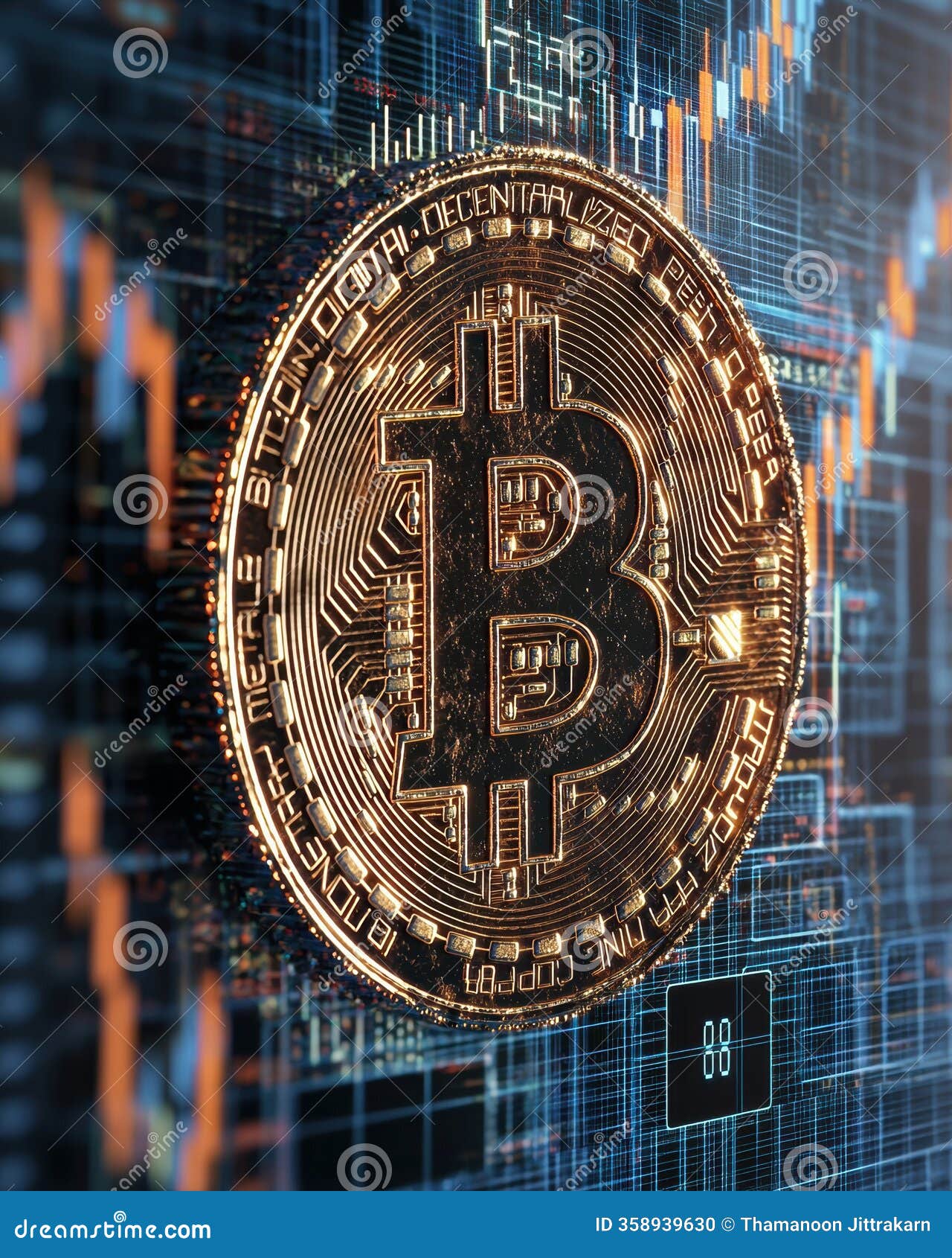 Exploring the Transformative Impact of Bitcoin and Cryptocurrency on Decentralized  Finance: a New Era Stock Illustration - Illustration of represents, global:  358939630