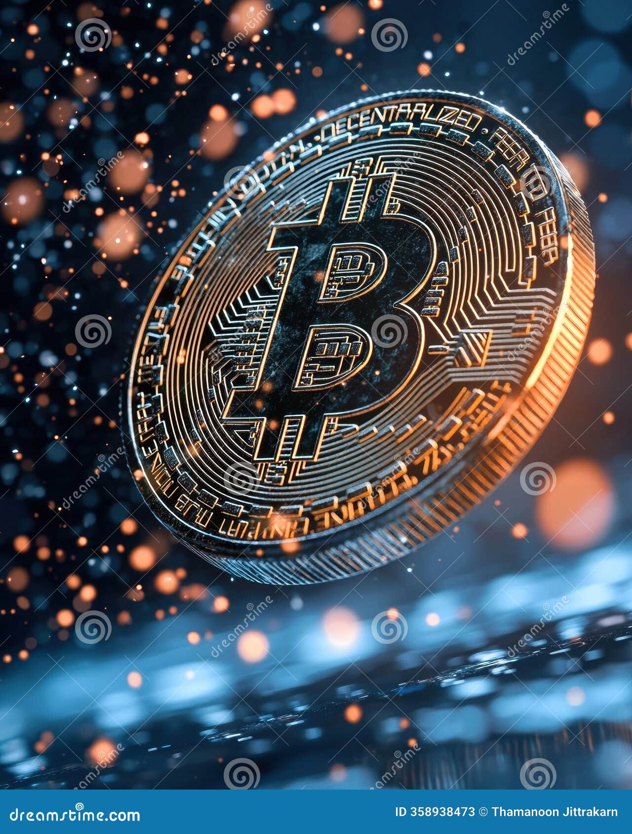 Exploring the Transformative Impact of Bitcoin and Cryptocurrency on  Decentralized Financial Systems for Global Economy Stock Illustration -  Illustration of ledger, transfer: 358938473