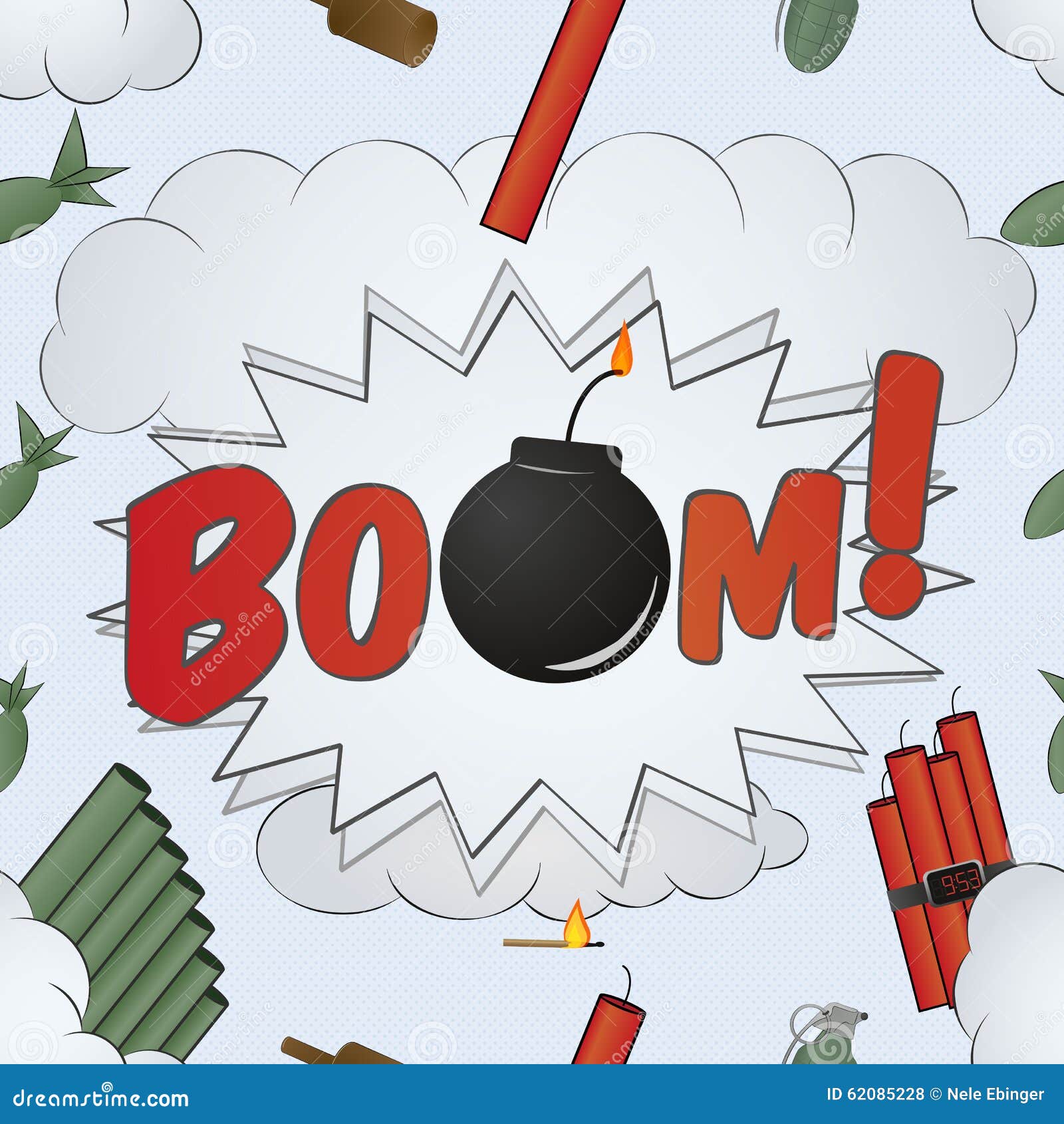 Explosion Big Bang Pattern - Cartoon Stock Vector - Image: 62085228