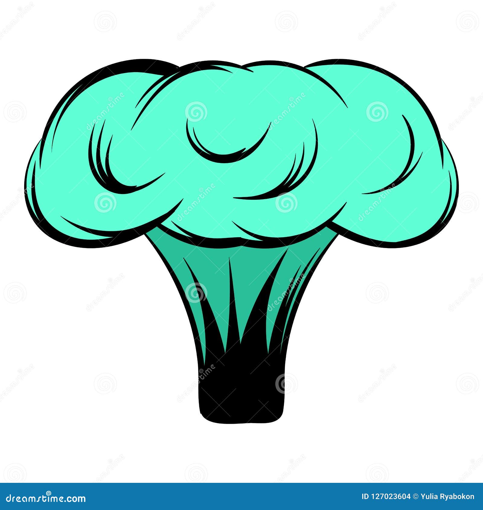 Explosion of Nuclear Bomb Icon Cartoon Stock Illustration