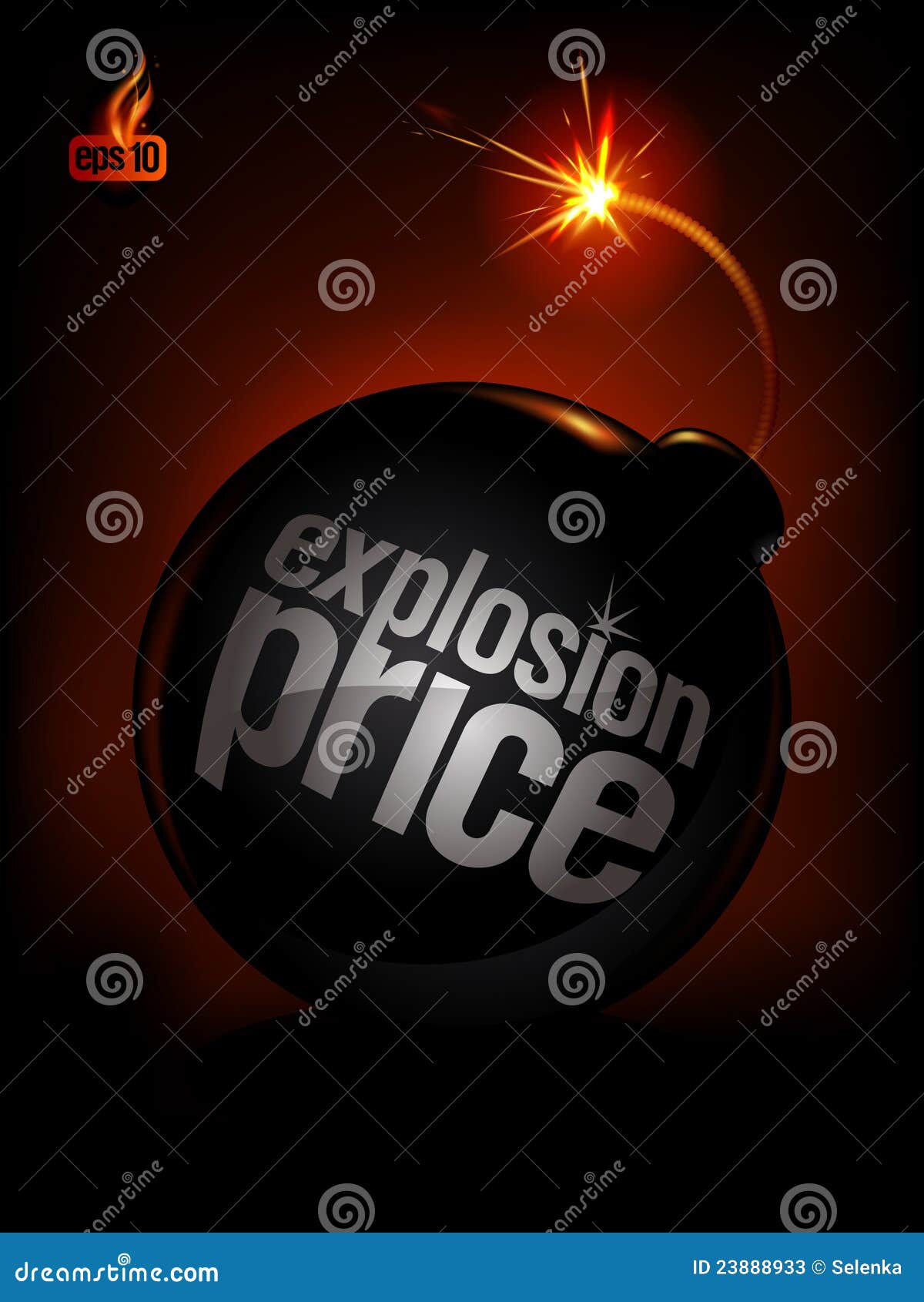 Explosion Price, Sale Background. Stock Vector Illustration of