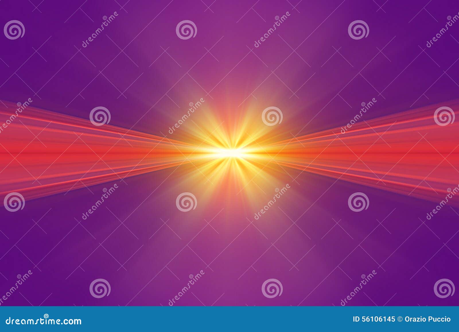 Explosion of yellow light stock illustration. Illustration of power