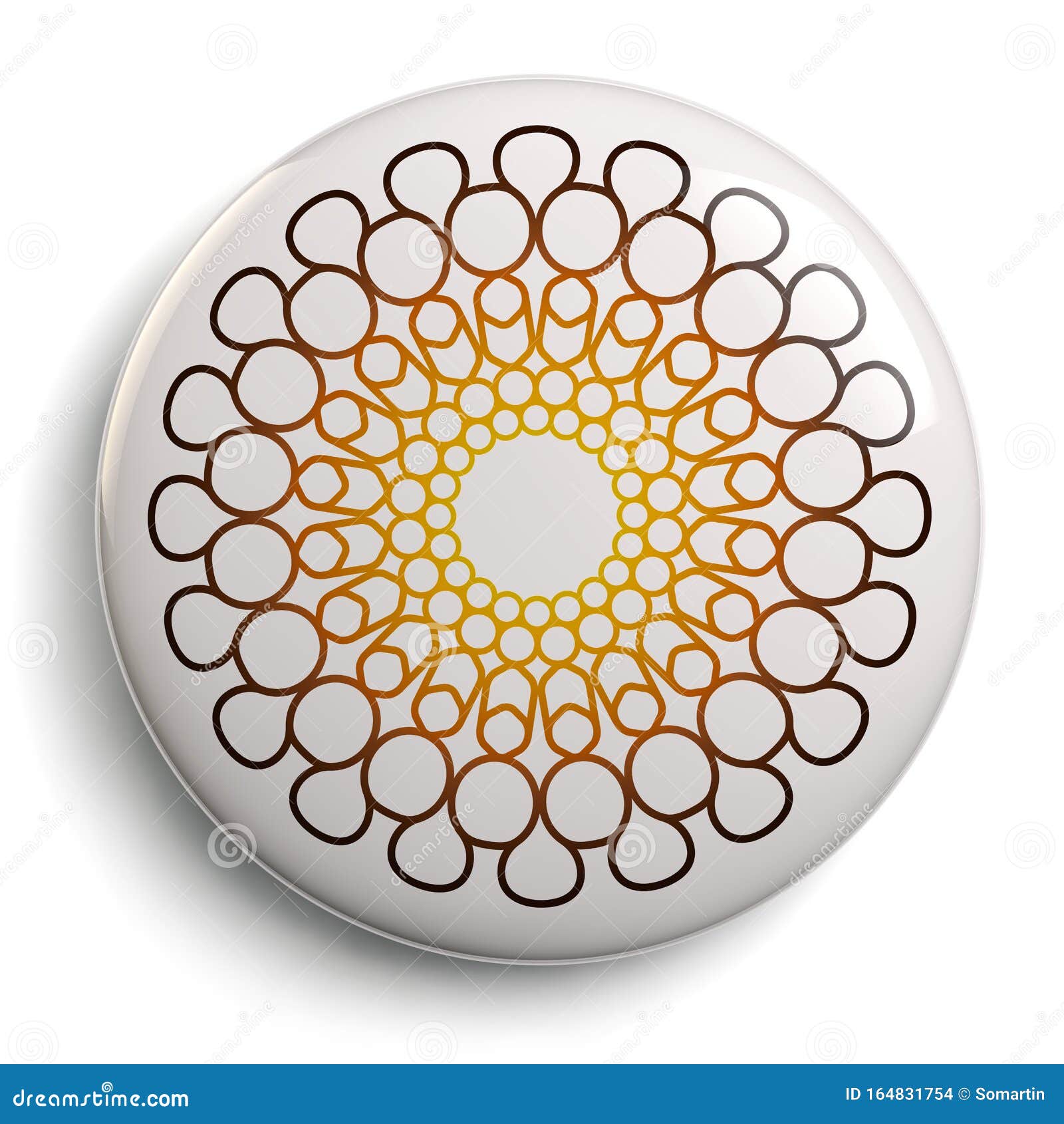 expo 2020 dubai logo button - 3d 