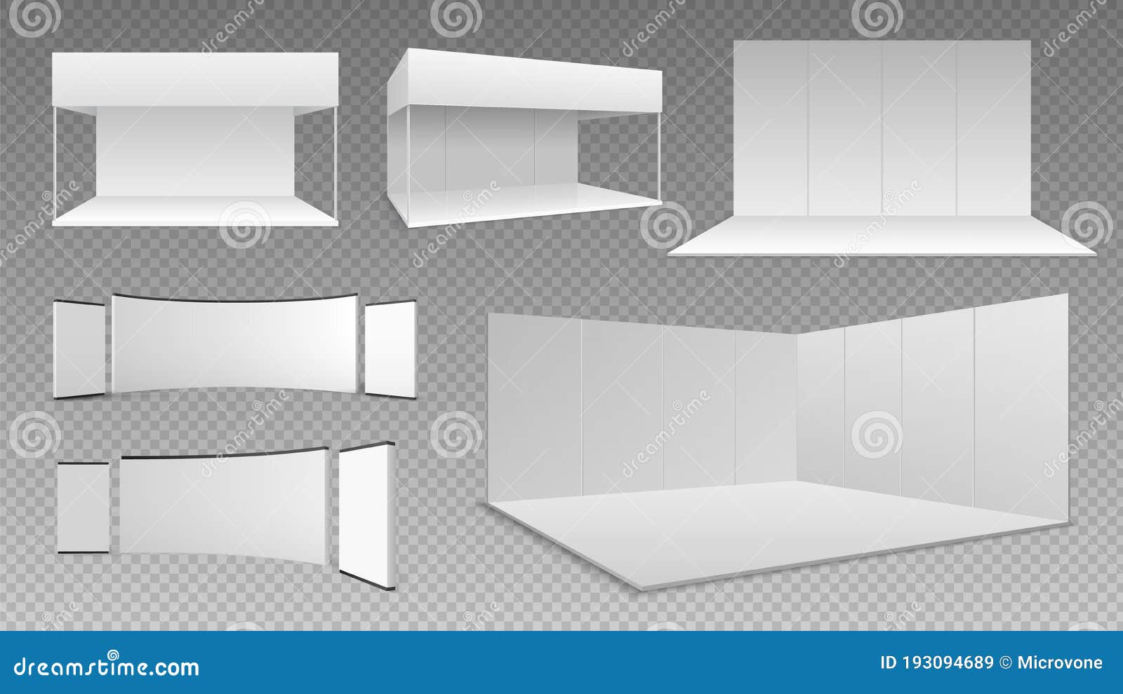 expo stands mockup. event showroom ,  3d exhibition panels. empty realistic wall and floor, white booth