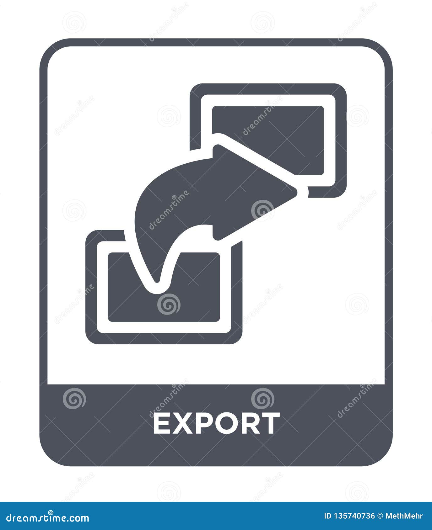 Download Export Icon In Trendy Design Style. Export Icon Isolated ...